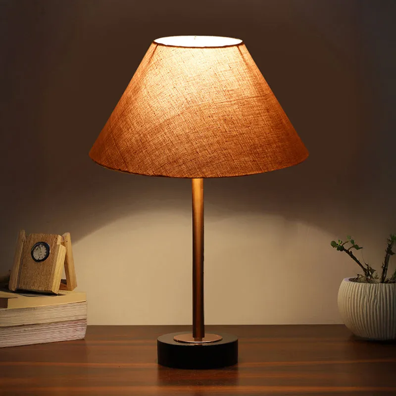 Cotin II Rodin Wooden Table Lamp - Grey,Copper,Black media 1