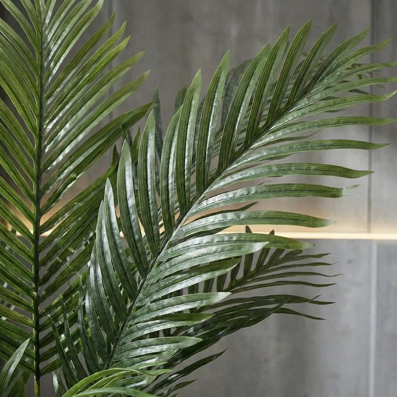 Palmora Artificial Areca Palm Plant With Black Plastic Pot - 3.9 ft media 6