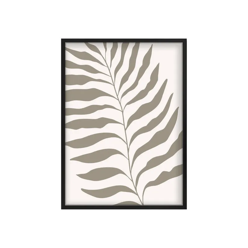Neutral Bloom Canvas Wall Painting With Black Frame media 3