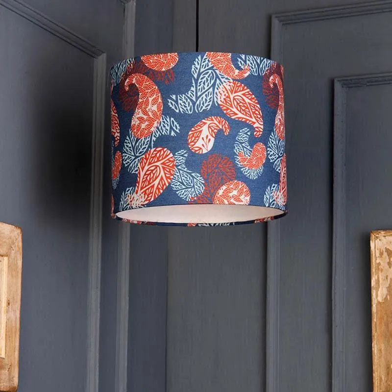 The Paisley Play Fabric Ceiling Lamp media 1