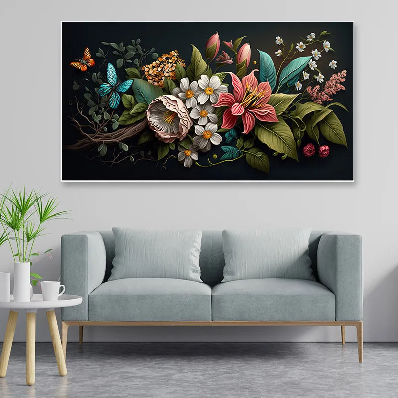 Anthela Bright Floral Wall Painting media 1