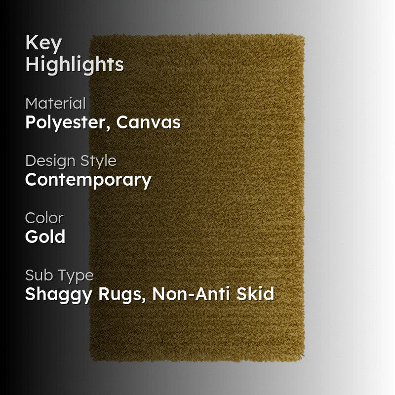 Table Tufted Woven Whisper Rug - Gold media 2