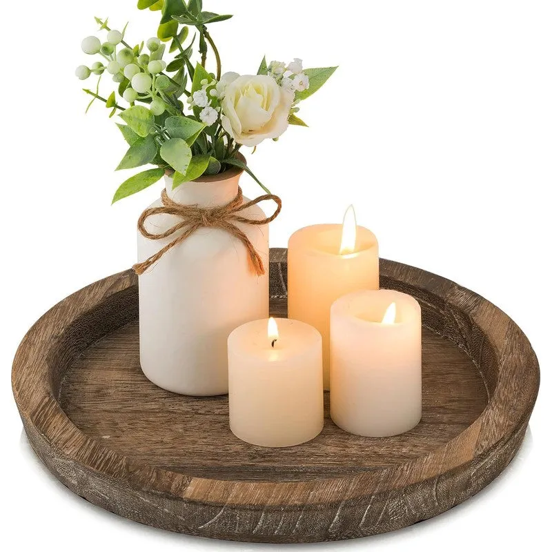 Warm Neutral Ceramic Vase - White media 6