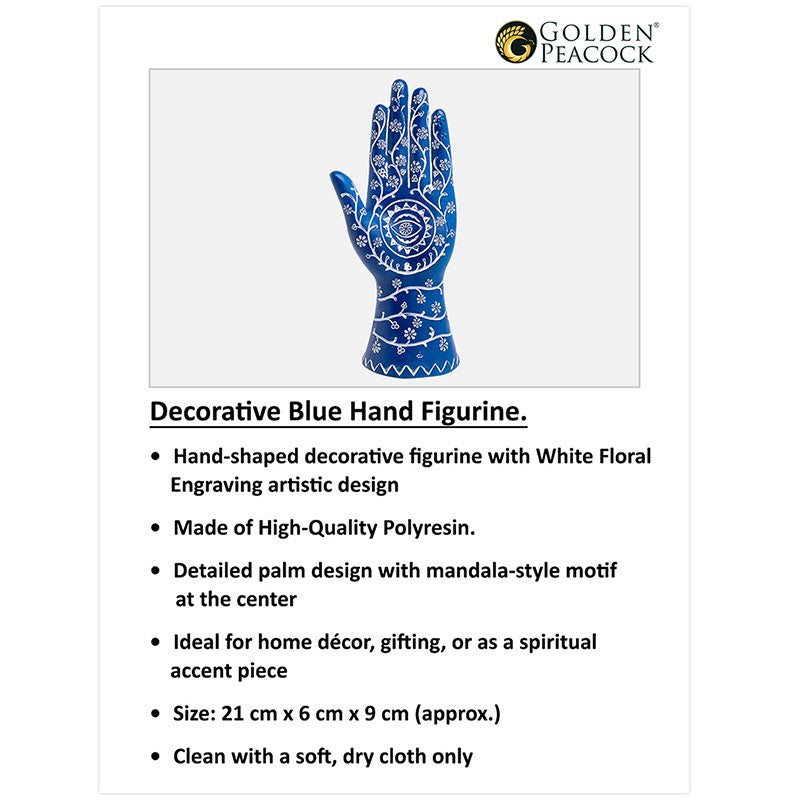 Indigo Aura Palm Showpiece media 4