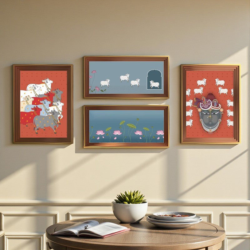 Kanha Nandi Wall Art - Set of Four media 3