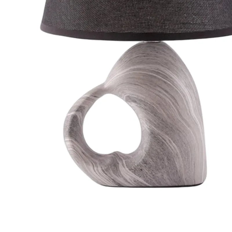 AarviDecor Monroe Decorative Cotton Table Lamp - Black media 6