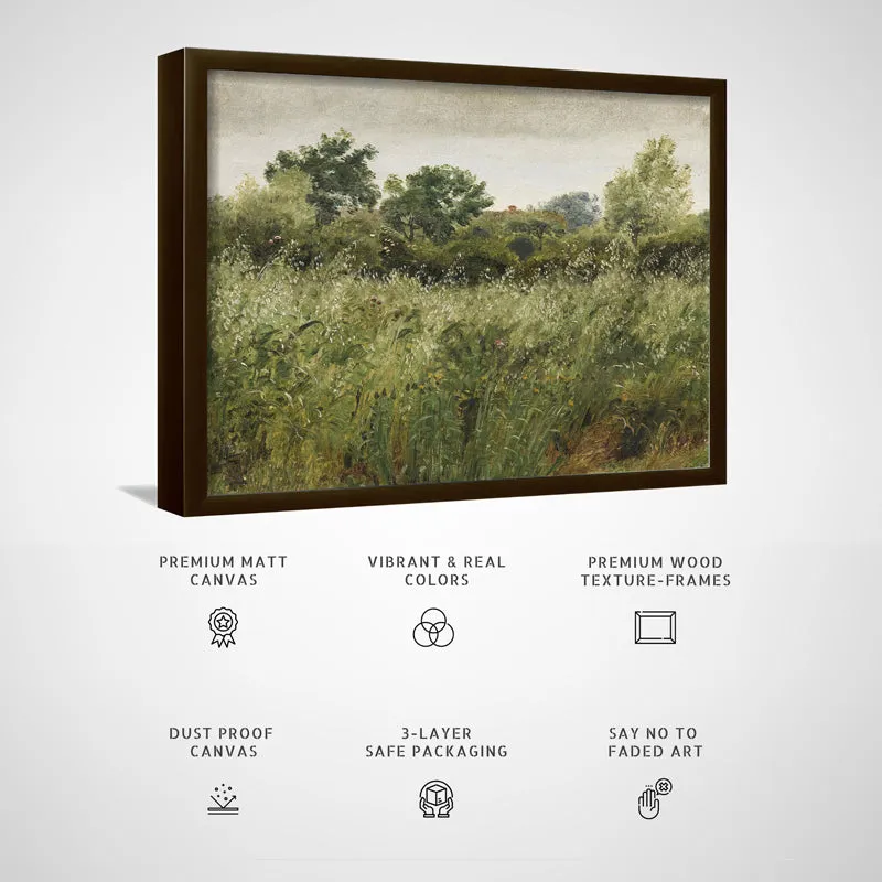 Windy Plains Wood Wall Art With Frame - Black media 5