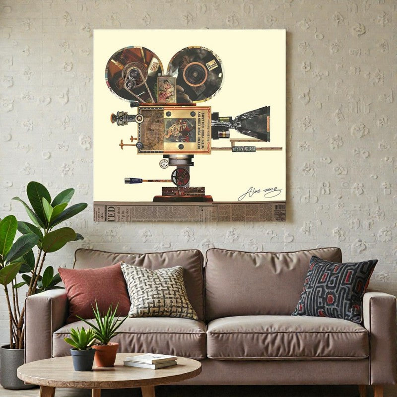 Vintage Cine Wall Painting media 3