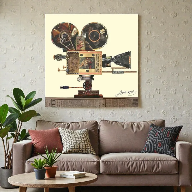 Vintage Cine Wall Painting media 3