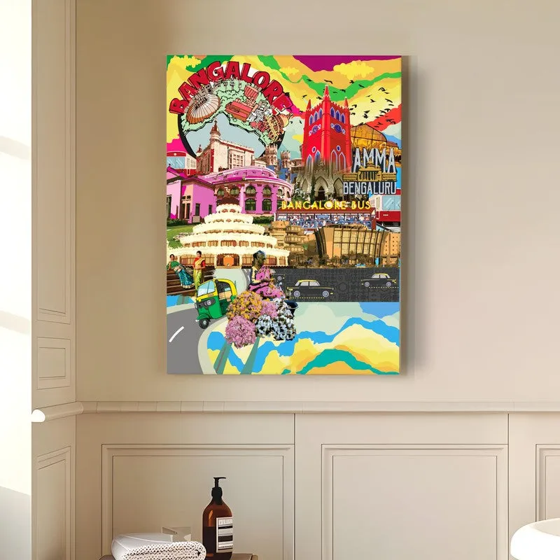 Bangalore City Canvas Wall Art media 4