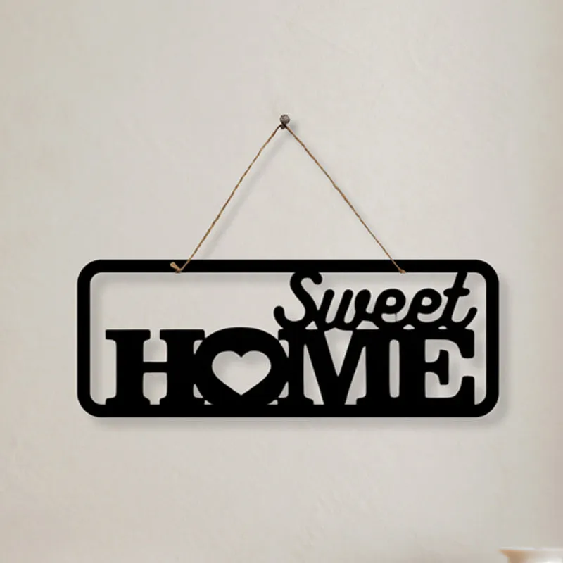 Sweet Home Noir Iron Wall Accent media 3