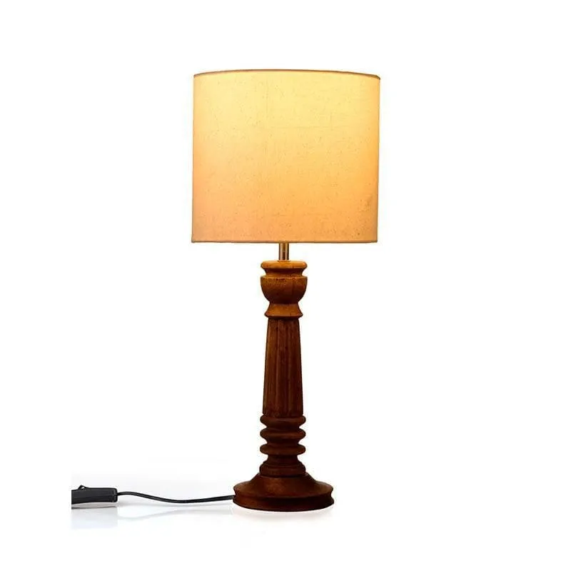Laze N Lounge Fabric Table Lamp - Ivory media 5