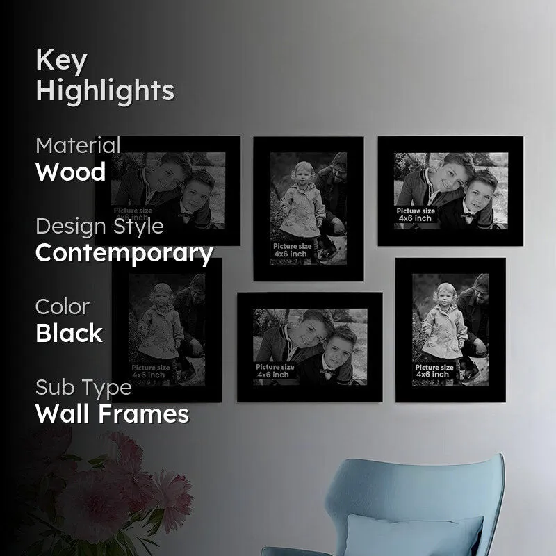 Nora Nova Photo Frame (Black) - Set Of Six media 2