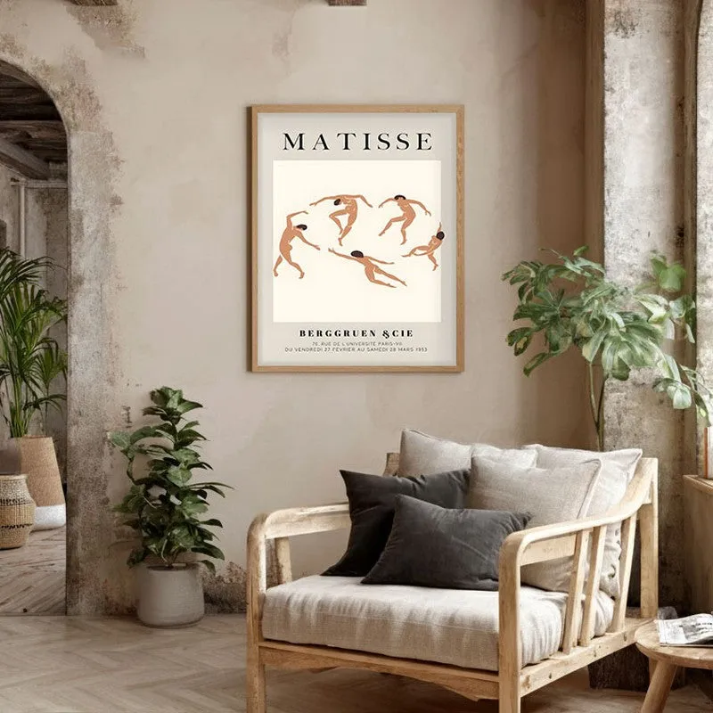Rhythm Canvas Wall Painting With Brown Frame media 5