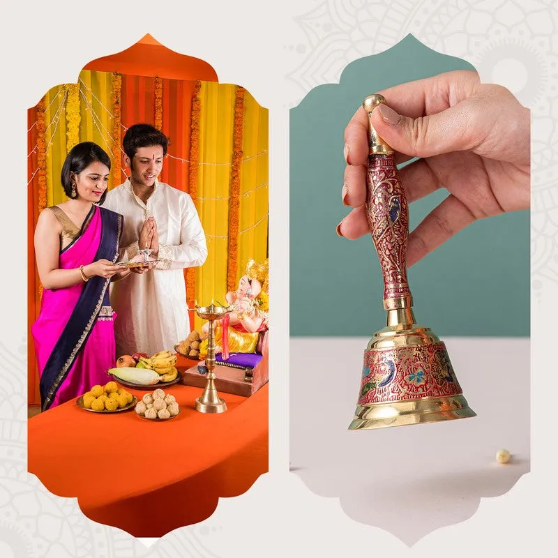 Mangalam Brass Pooja Bell media 4