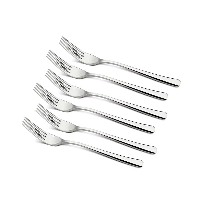 Lucia Stainless Steel Baby Frok Set - Set of Six media 3