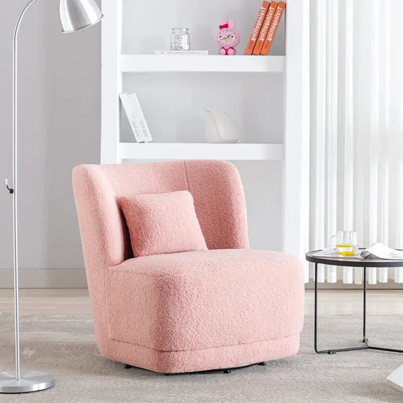 Urbano Neem Wood Accent Chair - Pink media 3