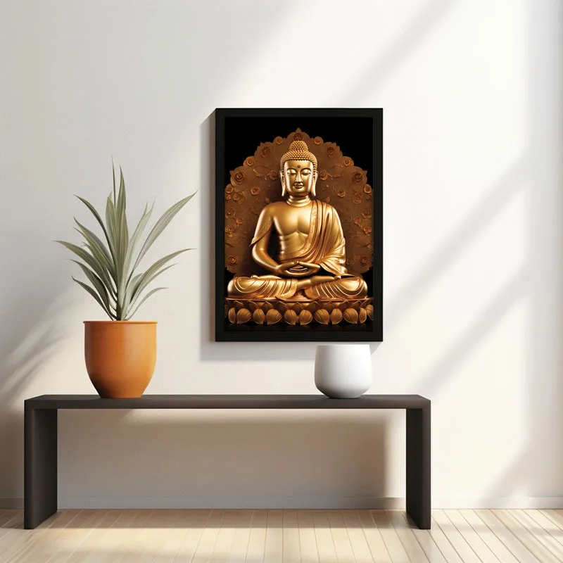 Seraphic Vision Buddha Wall Painting media 1