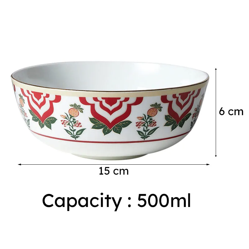 India Circus Parisienne Bone China Serving Bowl - 500 mL media 6