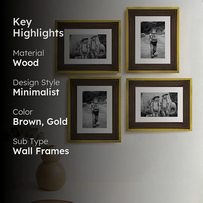 Timberline Nova Photo Frame (Gold) - Set Of Four media 2