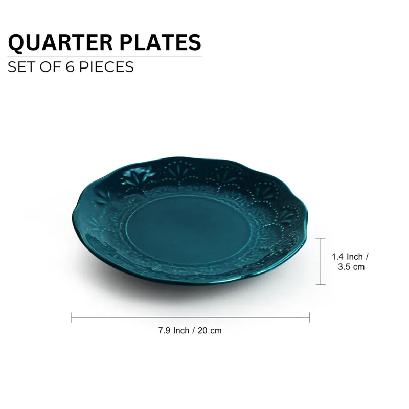 Forest Fern Microwave Safe Ceramic Quarter Plate - Set Of Six media 7