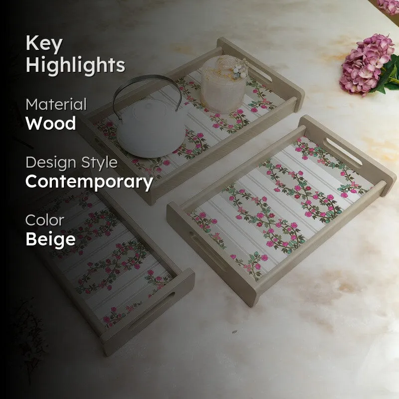 Zeyla Wooden Serving Tray - Set Of Three media 2
