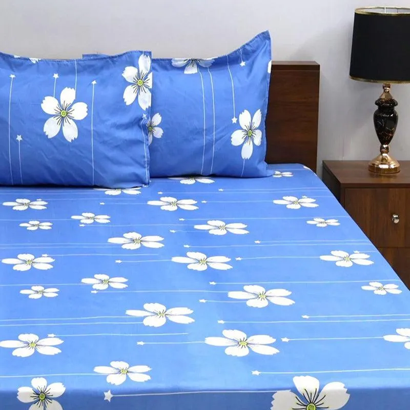 Nirja Floral Microfiber Bedsheet - 110 GSM media 1