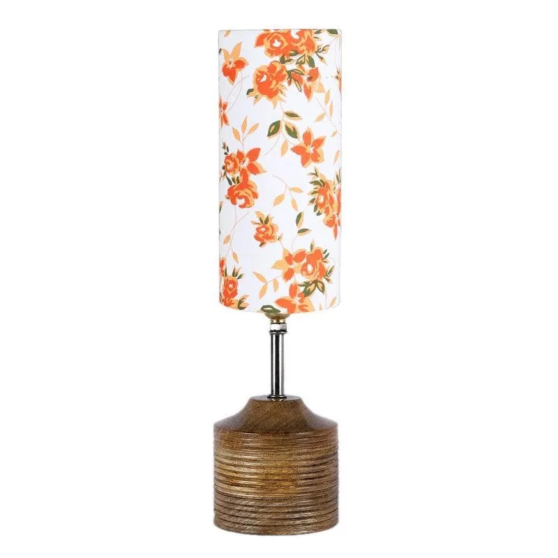 Floral Salad Fabric Table Lamp - Multicolor media 5