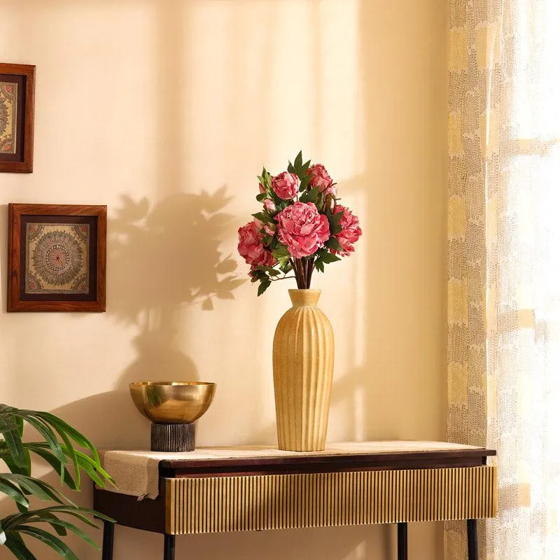 Artificial Realistic Peony Flower Stick - Purple media 5