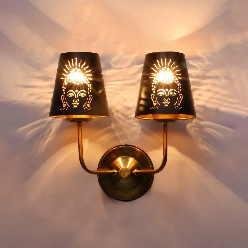AuraCut Face Duo Metal Wall Lamp media 6