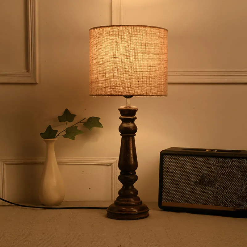 Athensia Fabric Table Lamp - Beige media 1