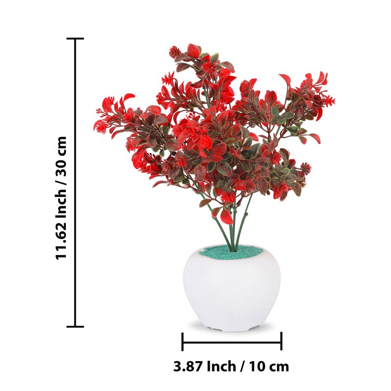 Vibique Artificial Plant With Plastic Pot - 1 Feet media 7