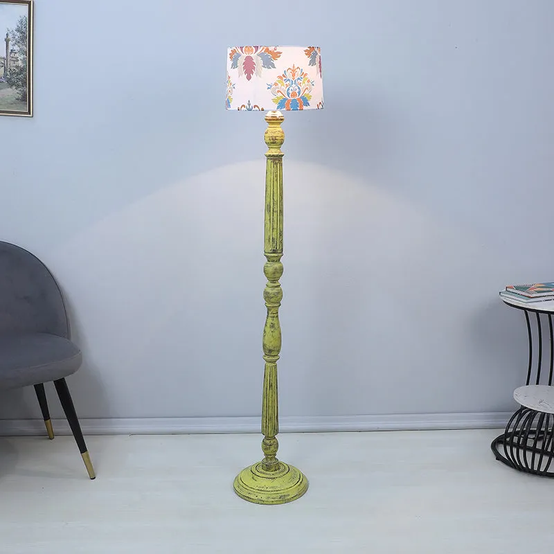 Nordlys Dune Printed Mango Wood Floor Lamp media 2