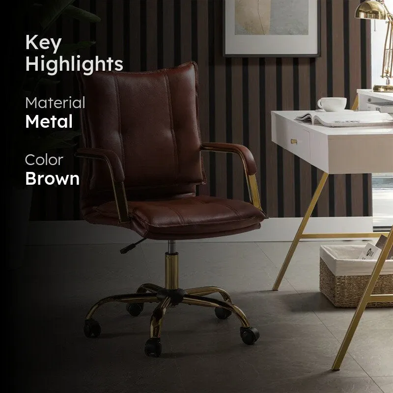 Synkra Metal Office Chair - Dark Brown media 2