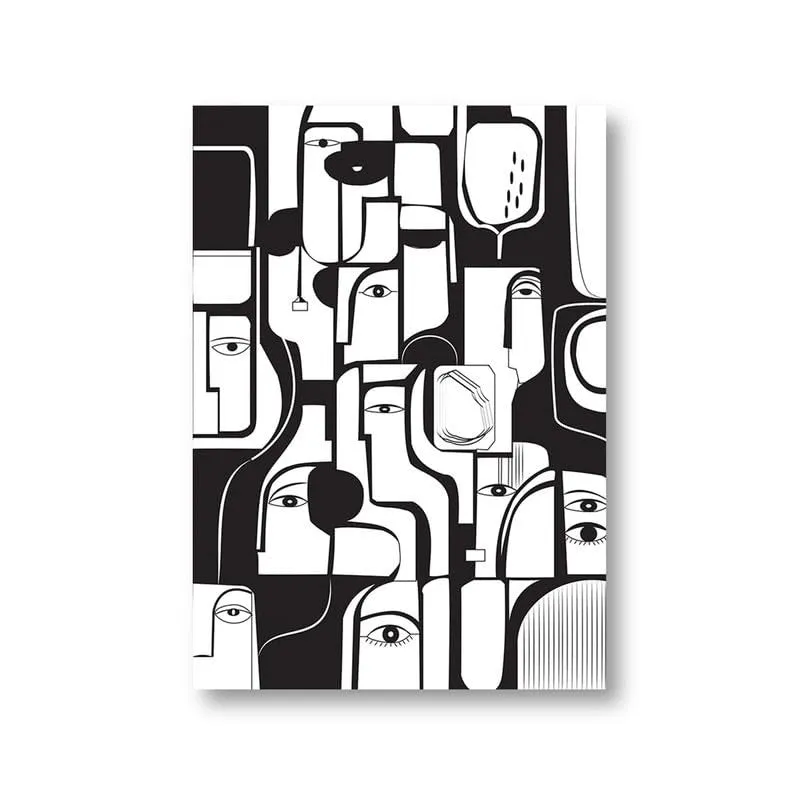 Monochrome Muse Canvas Wall Painting media 4