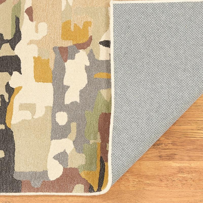 Horus Hand Tufted Abstract Wool & Nylon Carpet - Blue & Green media 5