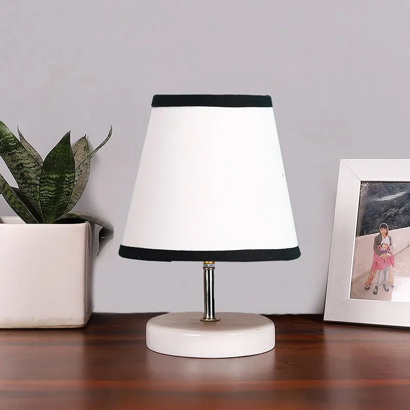 Vero Fabric Table Lamp - White,Black media 3