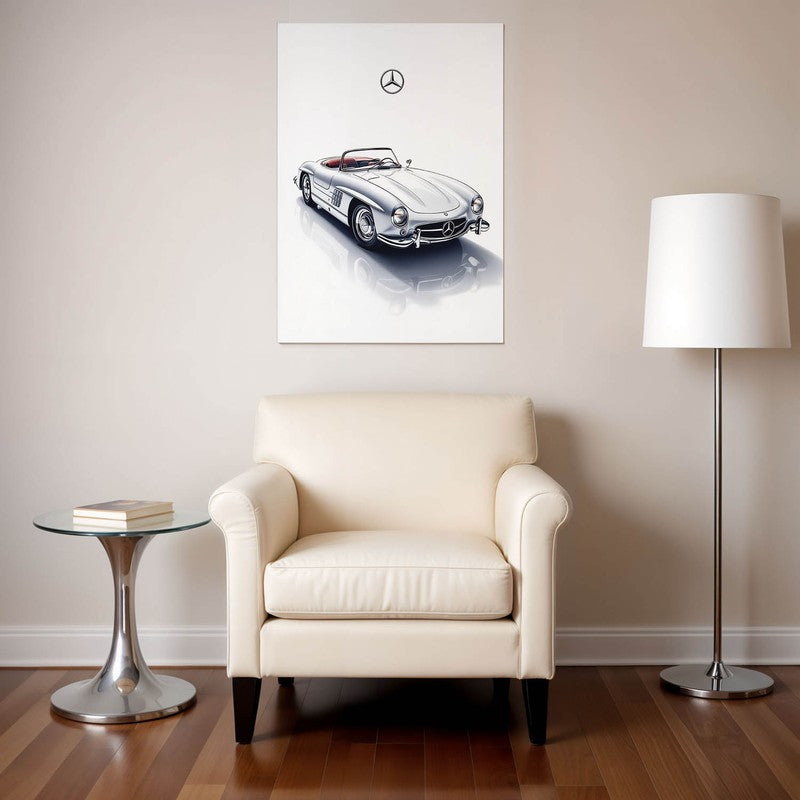 Silver Star Speed Wall Poster