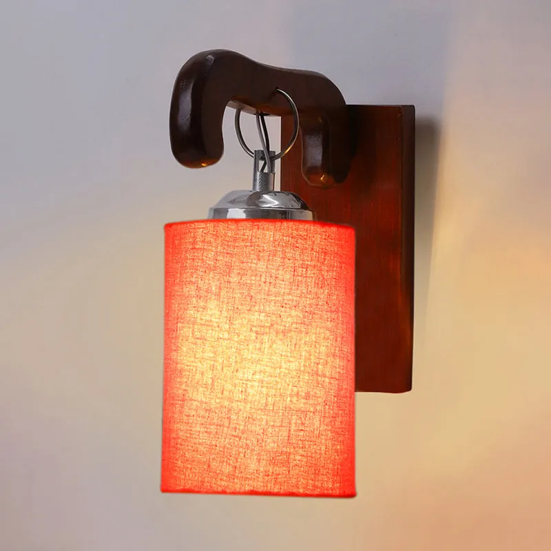 Klarion Wooden Wall Lamp - Orange media 4