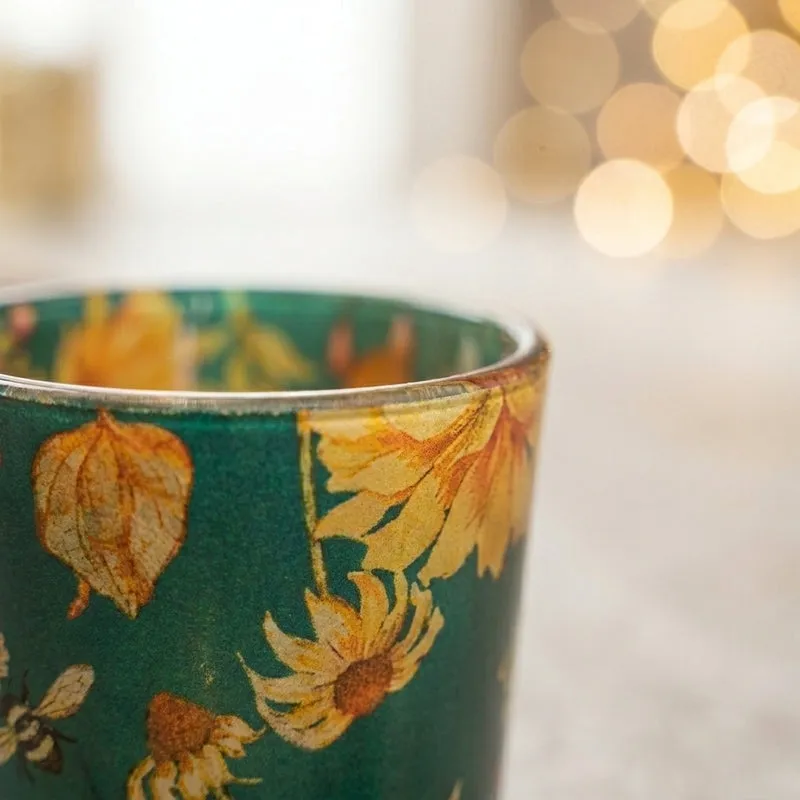 Sanguine Sunflowers Candle Votive - Set Of Two media 3