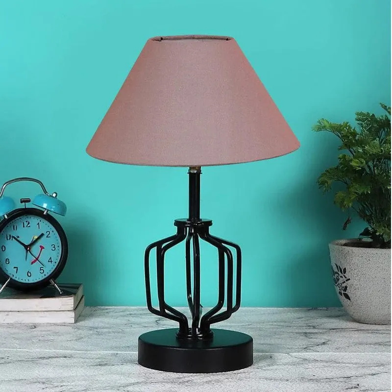 Cosmo Fabric Table Lamp - Grey,Black media 3