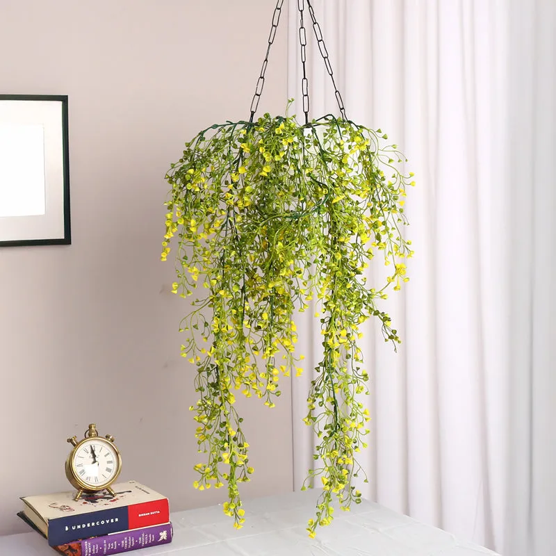 Verdhang VII Artificial Hanging Vine (Yellow) - 2.7 Feet media 1