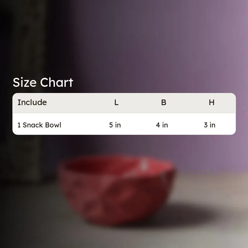Noemi Ceramic Snack Bowl (Red) - 200 mL media 6