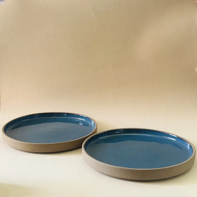 Azzure Ceramic Quarter Plate (8 Inch) - Set of Two media 6