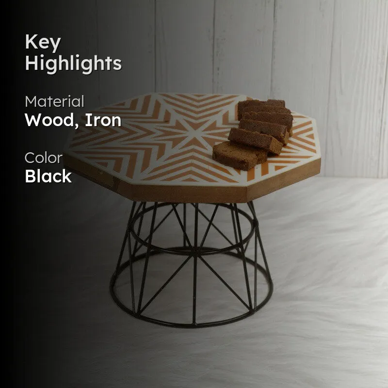 Nova Cradle Decorative Cake Stand - Black media 2