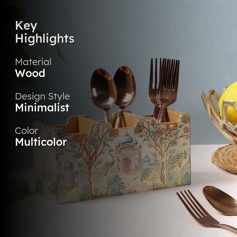 Royal Eden Tri-Compartment Cutlery Stand media 2