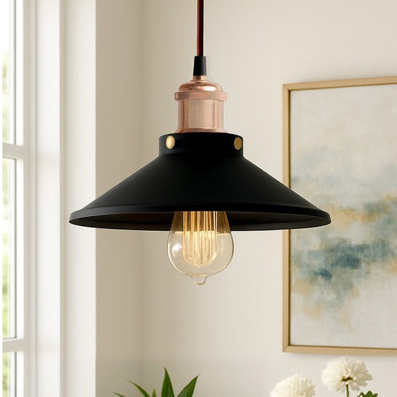 Iris Metal Ceiling Lamp - Black/Bronze media 3
