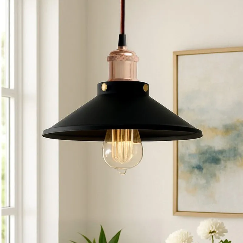 Iris Metal Ceiling Lamp - Black/Bronze media 3