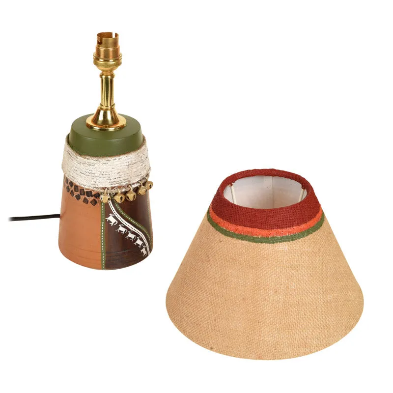 Lina Hand Knitted Wooden Table Lamp - Multicolor media 7