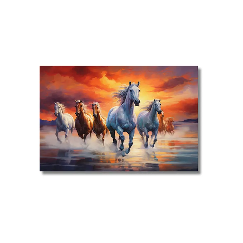 Wild Roans Canvas Wall Painting media 4